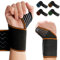 SUPLYMAR Muñequera Hombre y Mujer, Con Banda Protectora De Compresión y Sistema Antideslizante para Deportes. Muñequera Túnel Carpiano Con Apertura de Pulgar, Alivia Tendinitis y Esguinces (Naranja)