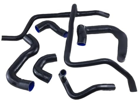 Refrigerante manguitos Compatible Con BMW Para E30 M20 320i 325i 325ix 325e 1988 1989 1990 1991 1992 1993 Manguera De Radiador De Silicona Manguera De Refrigerante Del Calentador Del Radiador(Black)
