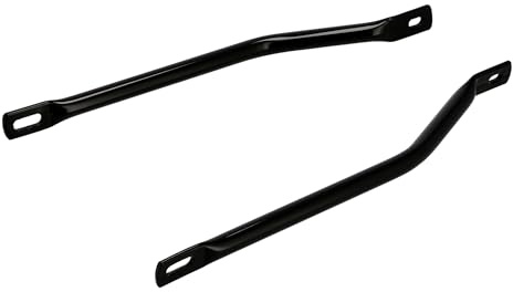 Set: 2X Haltestrebe, Schwarz Pulverbeschichtet - für Simson S50, S51, S70