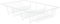ReWu Escurreplatos – Blanco – Escurreplatos vajilla Bandeja de metal Bandeja de goteo Bandeja Escurridor Accesorios Cocina 48 x 30 cm
