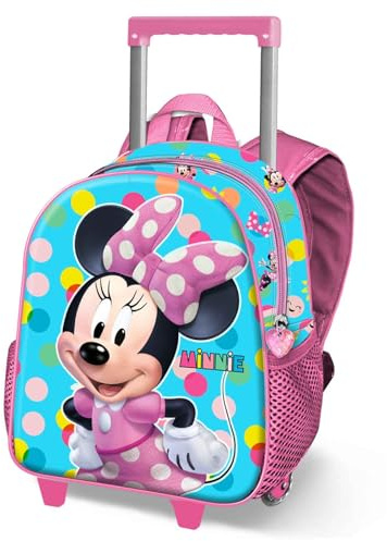 Disney Minnie Maus Fancy-Kleiner 3D Rucksack mit Rädern, Blau, 26 x 34 cm, Kapazität 12,5 L