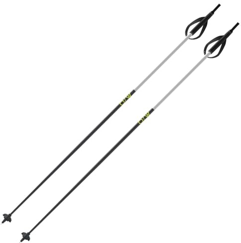 One Way längdskidåkning, skidstavar Diamond ALX – 140 cm – aluminium nordiska skidstavar – ergonomiskt handtag – för skridskoåkning/klassisk – längdskidstavar längdskidåkning, skidstavar med XC-korg