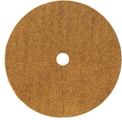 Palm Mat – 10 Pezzi in Fibra di Cocco Anello di pacciamatura Anello di Protezione per Albero | Tappetino in Fibra di Cocco per Interni ed Esterni Piante in Vaso, Tappetino in Fibra di Cocco