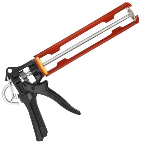 Heavy Duty Sealant Caulking Gun with Comfort Grip Silicone Gun for 330 ml Cartridge Caulks Sealants Silicones Adhesive