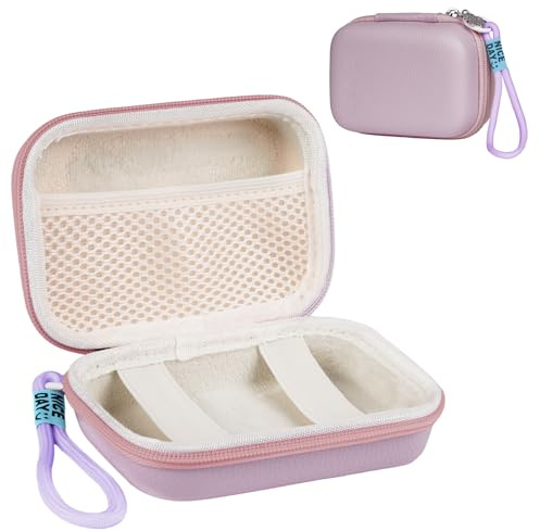 Ainiv Custodia per Fotocamera Digitale, Fotocamera Bambini Custodia Protettiva, Custodie Rigida da Viaggio, Piccolo Universale Portatile Borsa Macchina Fotografica, Viola (Piccolo)