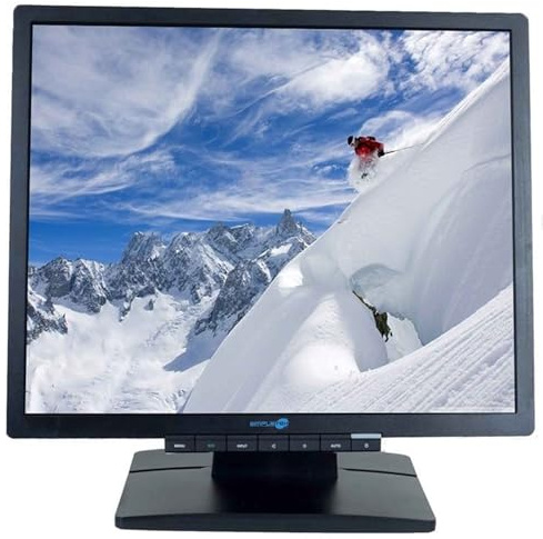 SIMPLETEK - Monitor Display LCD da 19 1280x1024 5:4 - VGA DVI | Altoparlanti integrati | Montaggio a parete | Base inclusa (Ricondizionato)