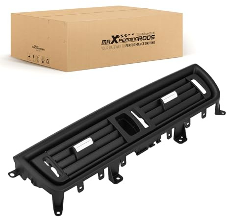 maXpeedingrodsAC Lüftungsgitter Luftausströmer Front für BMW 5er F10 F11 F07 2010–2016 Klimaanlage Lüftungsschlitz Ersatzteil 64229166885 Passend für 520 523 525 528 530 535 Schwarz
