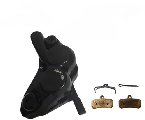 Bakre rullbromssats MT420 Cykel Hydraulisk skivbroms BR-MT420 Bromsok med 4 kolvar Lämplig för MTB-cykel(Brake D02S 1pcs)