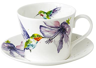 Roy Kirkham Ensemble de déjeuner avec tasse et soucoupe colibri