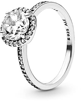 Pandora Timeless Ring, rund, funkelnd, Silber, mit klarem Cubic Zirkonia