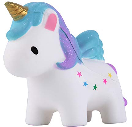 ANBOOR Squishies Unicorno Colorato Stella Lento Rising Kawaii Profumato Animale Decompressione Spremere Stress Relief Hop Puntelli Decorativi Grande Collezione Toy for Kids 1 Pz Colore Casuale