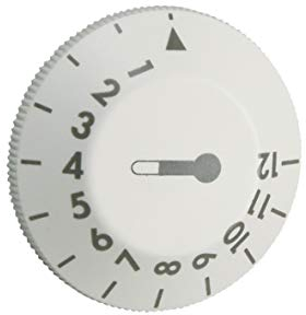 Siemens 150232 00150232 ORIGINAL Knebel Drehgriff Drehknopf Drehschalter weiß für Laderegler Speicherheizgerät Nachtspeicherofen auch Dimplex Tecline