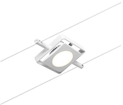 Paulmann 94423 Sistema a fune LED spot MacLED DC incl. 1x4,5 Watt ampliabile bianco, cromo fune metallica metallo 3000 K