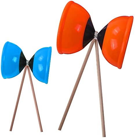 BLUE SKY - Diabolo - Outdoor-Spiel - 048113 - Zufällige Farbe - Kunststoff - 16 cm x 11 cm - Kinderspielzeug - Sommer-Spiel - Zirkus - Ab 6 Jahren
