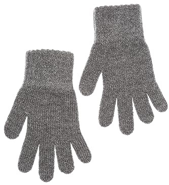 KNITAS Gestrickte Fingerhandschuhe aus Wolle für Baby Kinder, Warme Doppellagen Winterhandschuhe für Jungen, Mädchen 1-8 Jahre, Bequeme Weiche Handschuhe in der Farbe Beige, Grau, Rosa