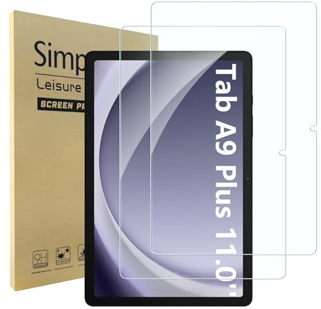 Samsung Galaxy Tab A9 Plus/A9+ 11 Inch 2023 SM-X210/X215/X216 Screen Protectors Pack of 2 - Anti-Scratch Tempered Glass Ultra Clear