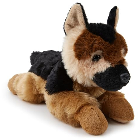 Zappi Co Deutscher Schäferhund Plüschhund (28 cm) - Treuer, Kuscheliger Hund, Umweltfreundlich, Perfekt für verspielte Kinder, Recyceltes Material