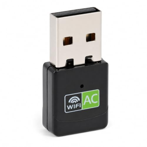 Adaptador WiFi USB, Adaptador de Red Inalámbrico USB WiFi de Doble Banda 5G/2.4G de 600 Mbps para PC Portátil de Escritorio, Modo Ap Compatible, Adaptador Inalámbrico WiFi Dongle