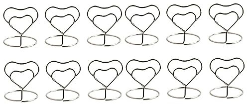 COHEALI 40 Stk Hochzeitsbedarf Tisch-Memu-Halter Fotohalter-Clipständer visitenkarten halterung memo clip halter Memohalter Drahthalter Esstisch Büroklammer Zettelhalter Tisch Nummer