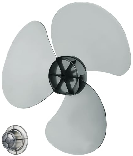 jojofuny Lame De Ventilateur 12 Pouces 3 Ailes En Plastique Transparent Noir Compatible Avec Ventilateur Sur Pied Et De Table Pièce De Remplacement Facile À Installer Et Nettoyer