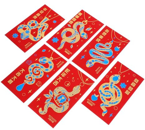 STOBOK 30stücke Rot Umschläge Mit Schlangenmotiv Hochwertige Dekorative Geldgeschenke Für Chinesisches Neujahr Und Hochzeiten Sicher Und Stabil Für Familienfeiern