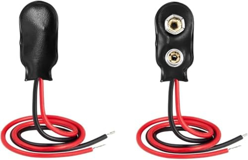 Kaiserberg 2 clips para batería de 9 V, tipo I, 10 cm, cable de conexión