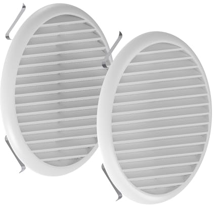 plikc PLKGPF160X2 Rejilla de ventilación, Color Blanco