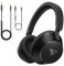 DOQAUS Over Ear Cuffie con cavo, DJ Studio, 6,35 e 3,5 mm, jack DJ con cavo, porta condivisa, microfono, cuffie cablate per studio, monitor, podcast, cellulare