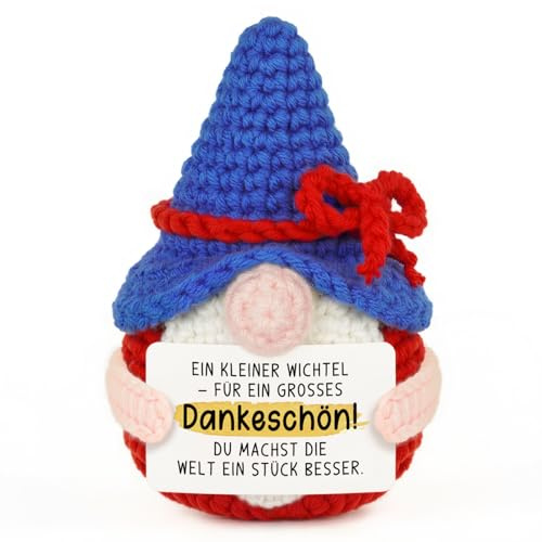 Gleevara Dankeschön Geschenke Klein, Großes Dankeschön, Pocket Hug Wichtel, Weihnachten, Danke Geschenk für Erzieherin Hebamme Lehrerin Kollegen, Glücksbringer für Freunde Familie, Abschiedsgeschenk