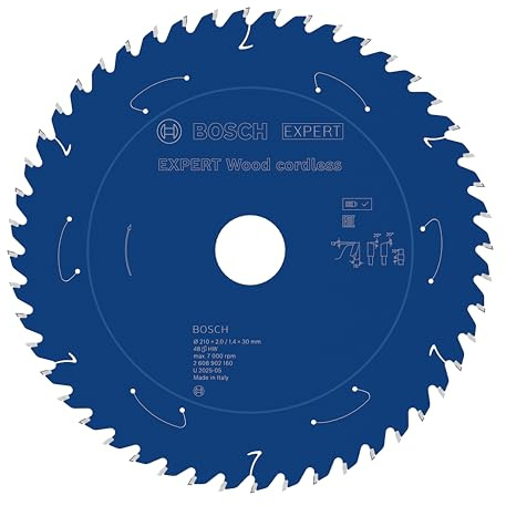 Bosch 1x EXPERT Wood cordless cirkelsågklinga för bordsågar (för Mjukt trä, Hårt trä, Ø mm, Professional Tillbehör Sladdlös bordscirkelsåg)