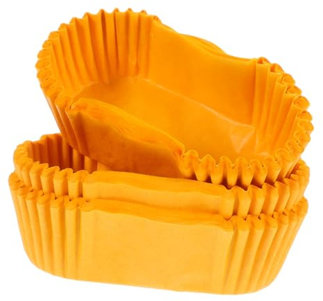 Toyvian Pirottini ovali in carta per dolci resistenti a olio e acqua per muffin e torte carta alimentare sicura per feste e preparazioni dolciarie