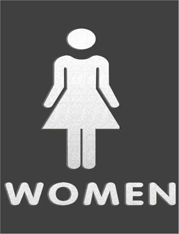 Wc Schilder Toilettenschilder For Männer Und Frauen, WC-Beschilderung, Einkaufszentrum, Bürogebäude, Türschilder, Erinnerungsanzeige, Orientierungsschild Universal(R)