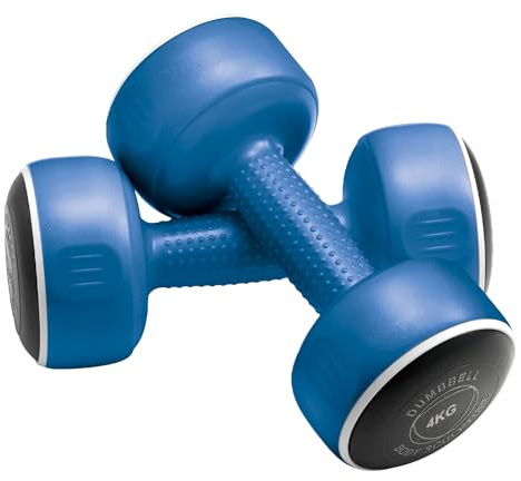 Body Sculpture Unisex Kurzhanteln BW108-08, Blau, 2 x 4 kg