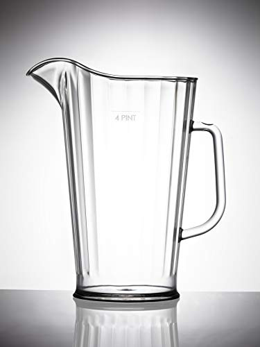 Virtually Unbreakable Polycarbonate Jugs Elite 4 Pint Jug CE @ 4 Pint Pack of 2