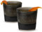 Host Coppe Refrigeranti Freeze per Whisky, Bourbon e Scotch, Bicchieri a Doppia Parete da Congelatore Con Gel Refrigerante, Set di 2, Fumé