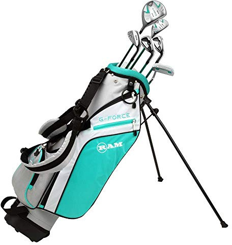 Ram Golf Junior G-Force Girls Golf Clubs Set with Bag - Lefty (Ages 7-9)