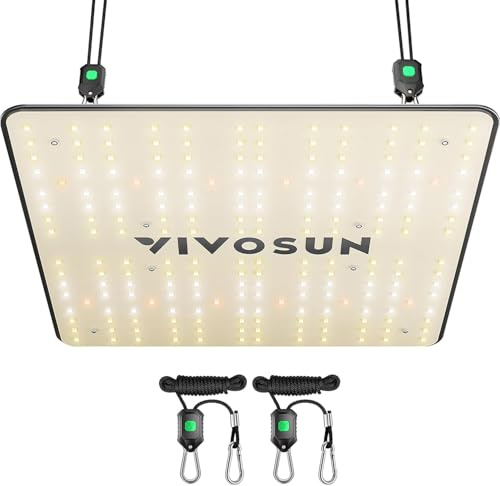 VIVOSUN VS1000 Lampe de Croissance LED avec diodes Samsung LM301 et Pilote Sosen à intensité Variable Spectre Complet pour Plantes d'intérieur semis légumes et Fleurs pour Tente de Culture 2x2/3x3