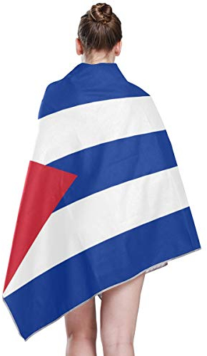 FANTAZIO Flagge von Kuba, farbecht, schnelltrocknend, Badetuch