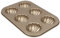 Cabilock Madeleine 6 Cavités Mini Moule À Gâteau De Cuisson Antiadhésives En Acier Au Carbone Or Classique
