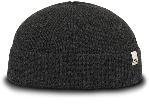 Sterkowski Duke Strickmütze | Merinowolle und Kaschmir Beanie für Herren und Damen | Warm Merino Dockermütze
