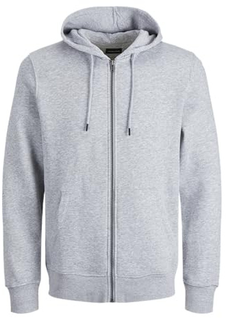 JACK & JONES Mens Bradley Zip Hoodie Plus Size Long Sleeve