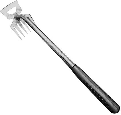 Smileshiney Graszieher-Werkzeug,Stand-Up-Unkrautvernichter-Handwerkzeug - Pflanzenwurzel-Ziehwerkzeug mit 5-Klauen-Stahlkopf-Design, Unkrautjäter und Entferner für Garten und Bauernhof