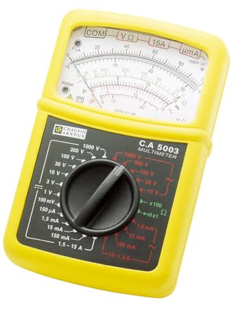 Chauvin Arnoux C.A 5003 Hand-Multimeter analogique Spritzwassergeschützt (IP54) CAT III 600 V, CAT IV 3