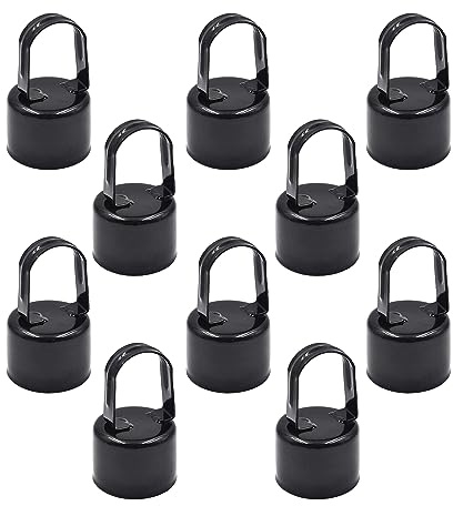 Chain Link Fence Loop Caps | Eye Top Rail Cap 2 1/2 (2 3/8 OD) x 1 5/8 （10PACK) Black