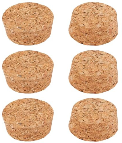 GOMAKERER 12 Stück Korkstopfen Für Flaschen, 3.95-4.4x1.7cm Konische Korken Ersatzkorken Getränkeverschlüsse Weinflaschenkorken Deckel Für Die Weinherstellung Craft Beer Bottle