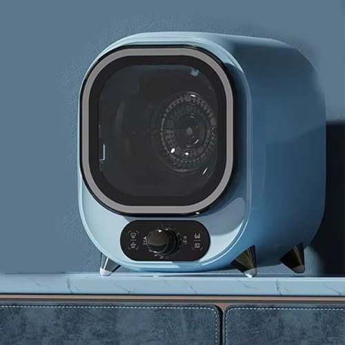 Asciugatrice a Condensazione, Asciugatrice a Condensatore Portatile, 5 Modalità di Asciugatura, Carico di 0,8 kg, Asciugatrice Elettrica, Mini Centrifuga, Asciugatrice per Biancheria Intima(Light Blue