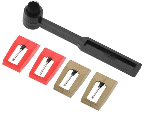 ibasenice Stylus Kit Replacement Turntable Needle Stylus Cleaner Brush for Vinyl Records Phonograph Accessories Player Needles