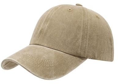 CULEB Cappellino da Baseball Unisex Cachi Regolabile 55-60cm Cappuccio Sportivo Casual Berretto Baseball Leggero Comodo Traspirante Cappello Uomo Donna Estate Outdoor (Cachi)