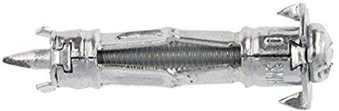 Molly M12010-XJ Chevilles auto foreuses avec vis M4 Ø 4 x 35 mm, Gris, Set de 16 Pièces