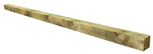 1.8m Square Fencing Post 4 Pack of 100mmx100mm (4x4) Large Tanalised Treated Wooden Stake